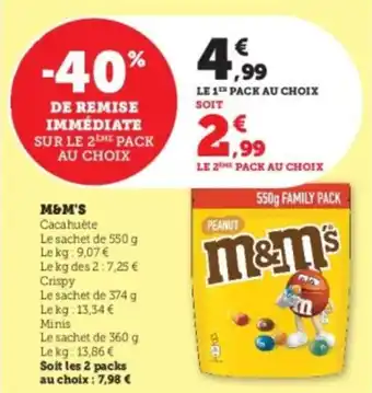 Super U M&m's offre