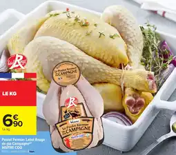 Carrefour Market MAÎTRE COQ Poulet Fermier Label Rouge de ma Campagne offre