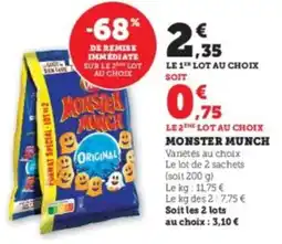 Super U Monster munch offre