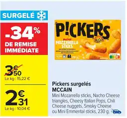 Carrefour Market MCCAIN Pickers surgelés offre