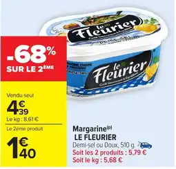 Carrefour Market LE FLEURIER Margarine offre