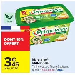 Carrefour Market PRIMEVÈRE Margarine offre