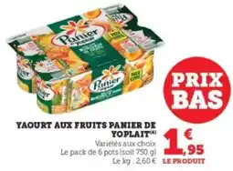 Super U Yaourt aux fruits panier de yoplait offre