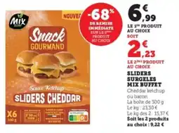 Super U Sliders surgeles mix buffet offre