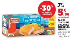 Super U Panes de colin d'alaska surgeles findus offre