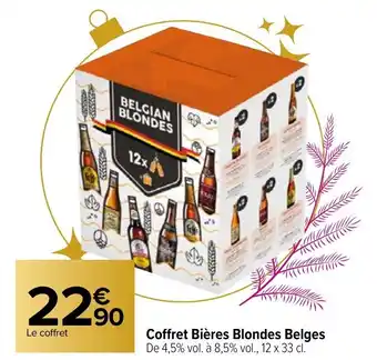 Carrefour Coffret Bières Blondes Belges offre