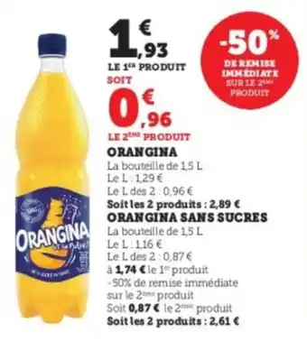Super U Orangina offre