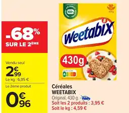Carrefour Market WEETABIX Céréales offre