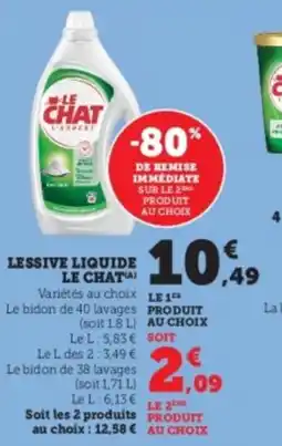 Super U Lessive liquide le chata offre