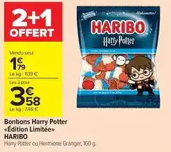 Carrefour Drive Haribo - bonbons harry potter edition limitée offre
