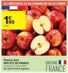 Carrefour Drive Reflets de france - pomme gala offre