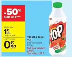 Carrefour Drive Yop - yaourt à boire offre
