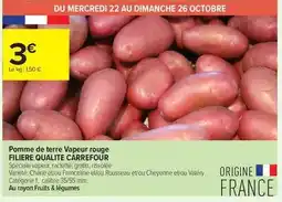 Carrefour Drive Carrefour - pomme de terre vapeur rouge filiere qualite offre