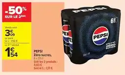 Carrefour Drive Pepsi - zéro sucres offre