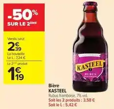 Carrefour Drive Kasteel - bière offre
