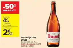 Carrefour Drive Duvel - bière belge forte offre