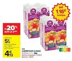 Carrefour Carrefour - jus classic offre