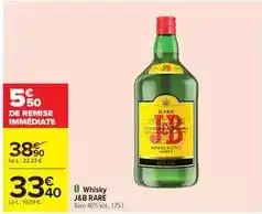 Carrefour J&b - whisky offre