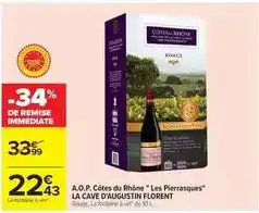 Carrefour Côtes du rhône - a.o.p. côtes du rhône les pierrasques offre