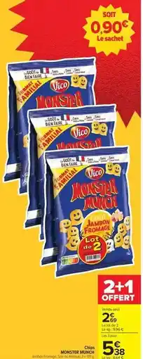 Carrefour Monster munch - vivo longan offre