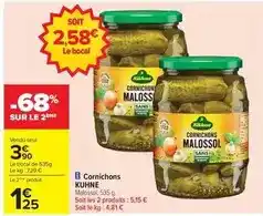 Carrefour Kühne - cornichons offre