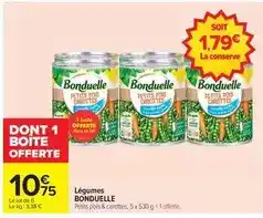 Carrefour Bonduelle - légumes offre