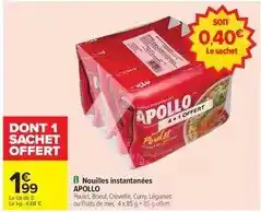 Carrefour Apollo - nouilles instantanées offre