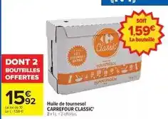 Carrefour Carrefour - huile de tournesol offre