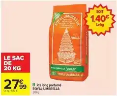 Carrefour Royal - riz long parfumé offre