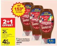 Carrefour Amora - sauce barbecue offre