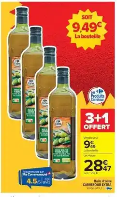 Carrefour Carrefour - huile d'olive offre
