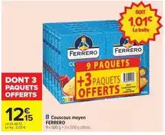 Carrefour Ferrero rocher - couscous moyen offre