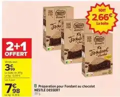 Carrefour Nestlé - préparation pour fondant au chocolat offre