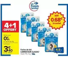 Carrefour Carrefour - farine de blé offre