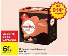 Carrefour Nespresso - capsules de café offre