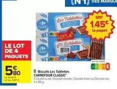 Carrefour Carrefour - biscuits les tablettes offre