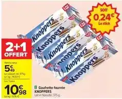 Carrefour Knoppers - gaufrtte fourrée offre