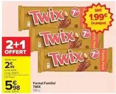Carrefour Twix - format familial offre