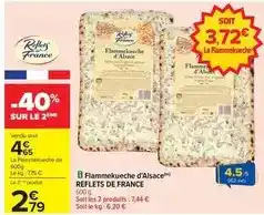 Carrefour Reflets de france - flammekueche d'alsace offre