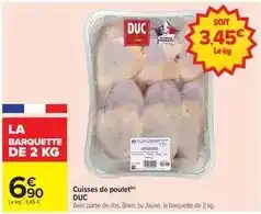 Carrefour Duc - cuisses de poulet offre