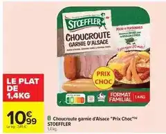 Carrefour Stoeffler - choucroute garnie d'alsace prix choc offre