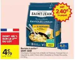 Carrefour Saint jean - ravioles à poêler offre