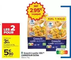Carrefour Carrefour - gnocchi à poêler xxl offre