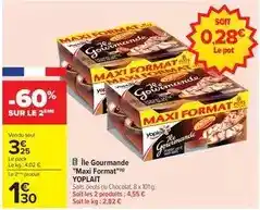 Carrefour Yoplait - ile gourmande maxi format offre