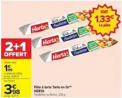 Carrefour Herta - pâte à tarte tarte en or offre