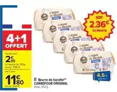 Carrefour Carrefour - beurre de baratte original offre