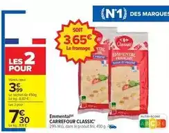Carrefour Carrefour - emmental offre