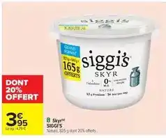 Carrefour Skyr nature offre