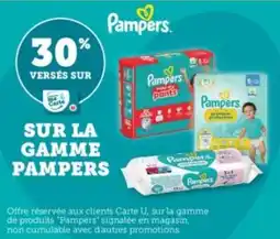 Super U Sur la gamme pampers offre