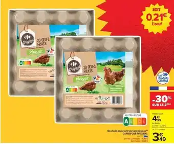 Carrefour Carrefour - oeufs de poules élevées en plein air offre